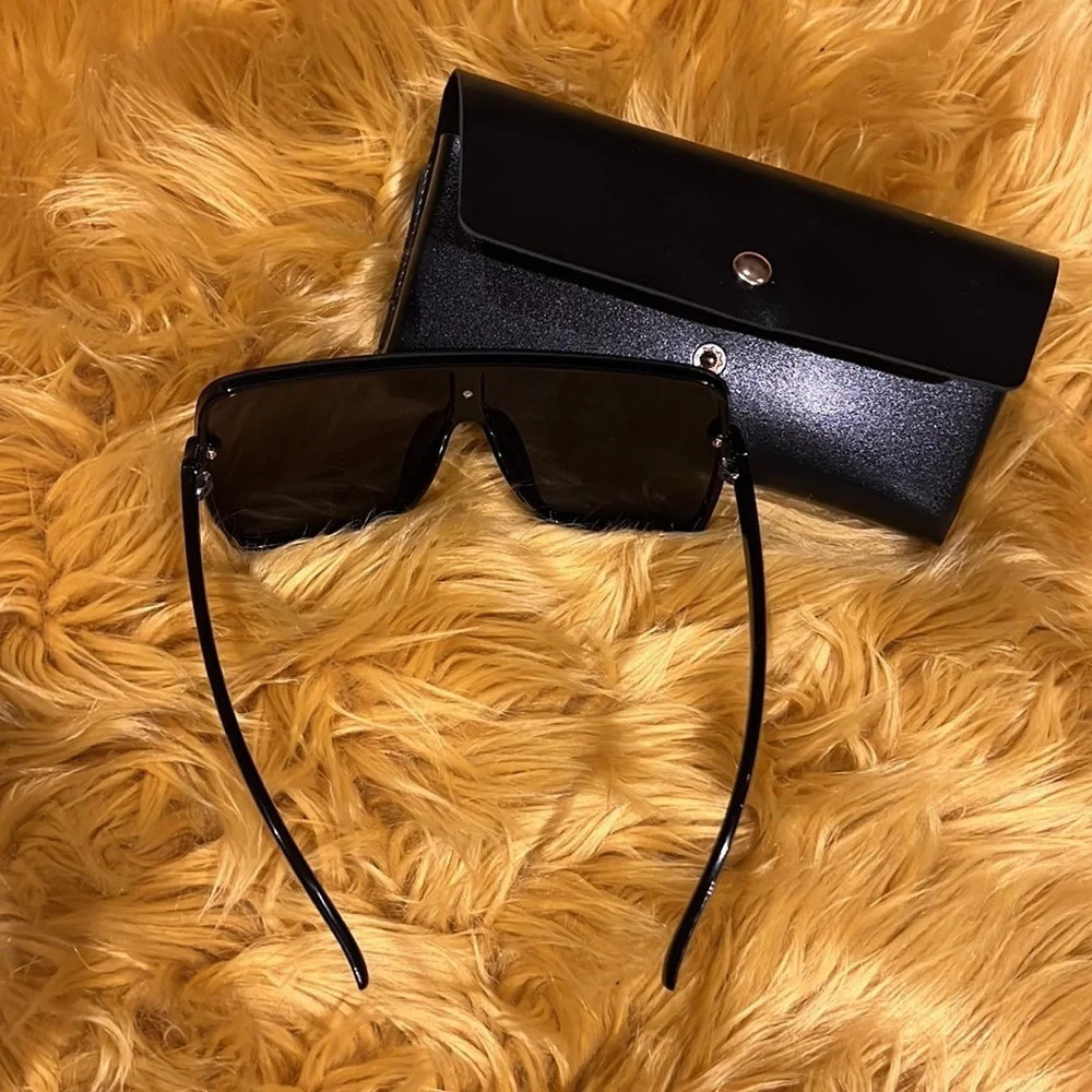 Vintage Fashion Oversized sunglasses with  case - Picture 8 of 11